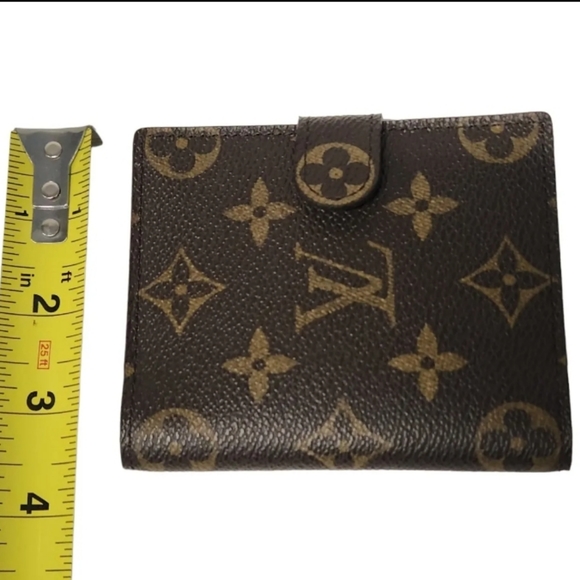 Louis Vuitton Bifold Vintage Square Elise Monogram Wallet Purse Double Sided - Picture 8 of 11